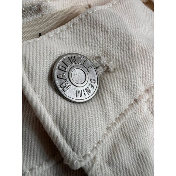 New Madewell Women's Size 31 The Perfect Vintage Wide-Leg Crop Jean *Stains* - Picture 11 of 16